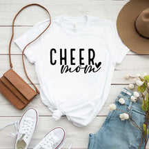 Cheer Mom Mama Heart T-Shirt