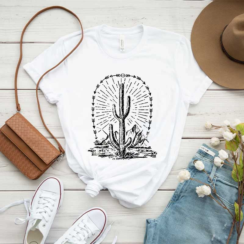 Camping Landscape Desert Cactus T-Shirt