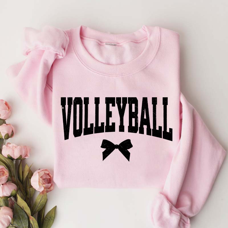 Volleyball Mom Bow Sweatshirt