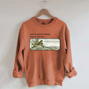 Frog And Toad Book Lover Sweatshirt