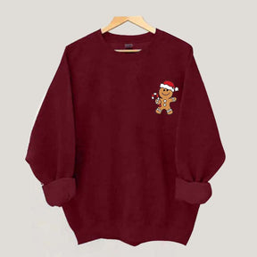 Women's Christmas Gingerbread Man Sweatshirt