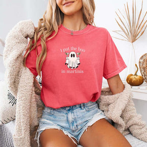 Funny Halloween I Put the Boo in Martinis T-Shirt
