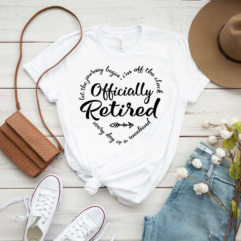 Cute Officially Retired Retirement T-Shirt