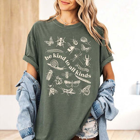 Comfort Colors Be Kind to All Kinds Insect Bug Butterfly T-Shirt