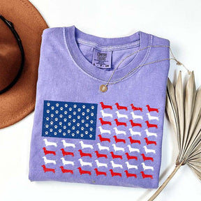 Dachshund American Flag T-Shirt