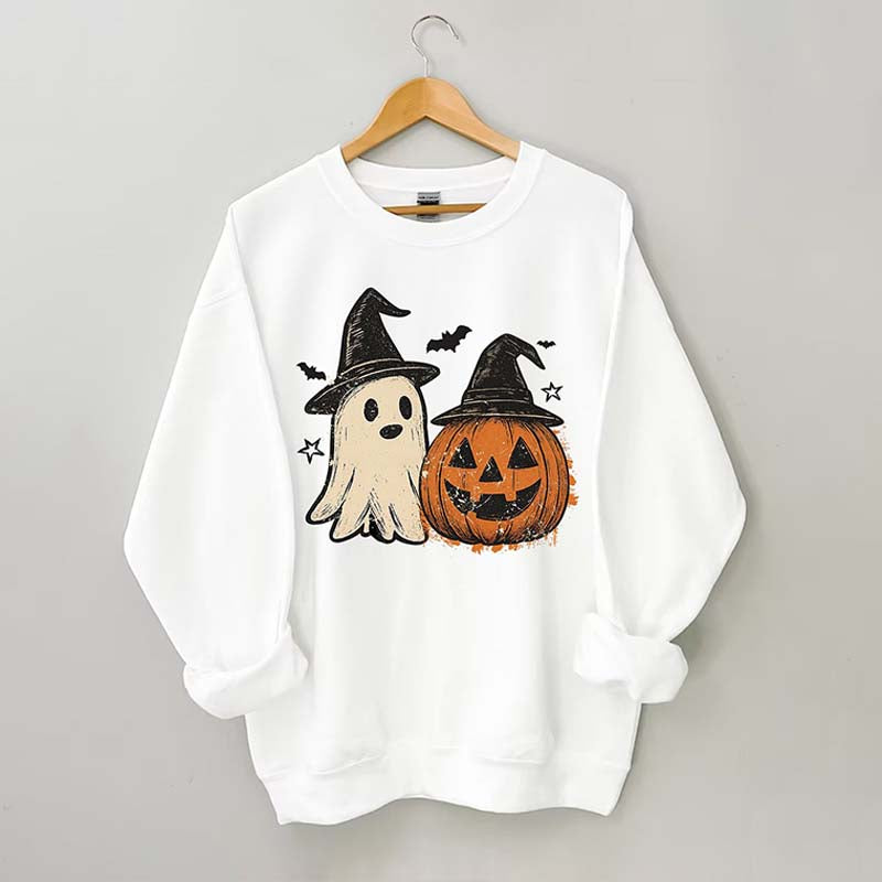 Preppy Floral Pumpkin Sweatshirt