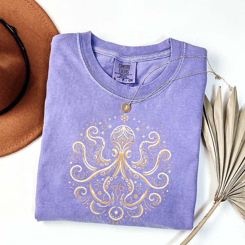 Comfort Colors Quiet Activism Mandala Ocean Lover T-Shirt