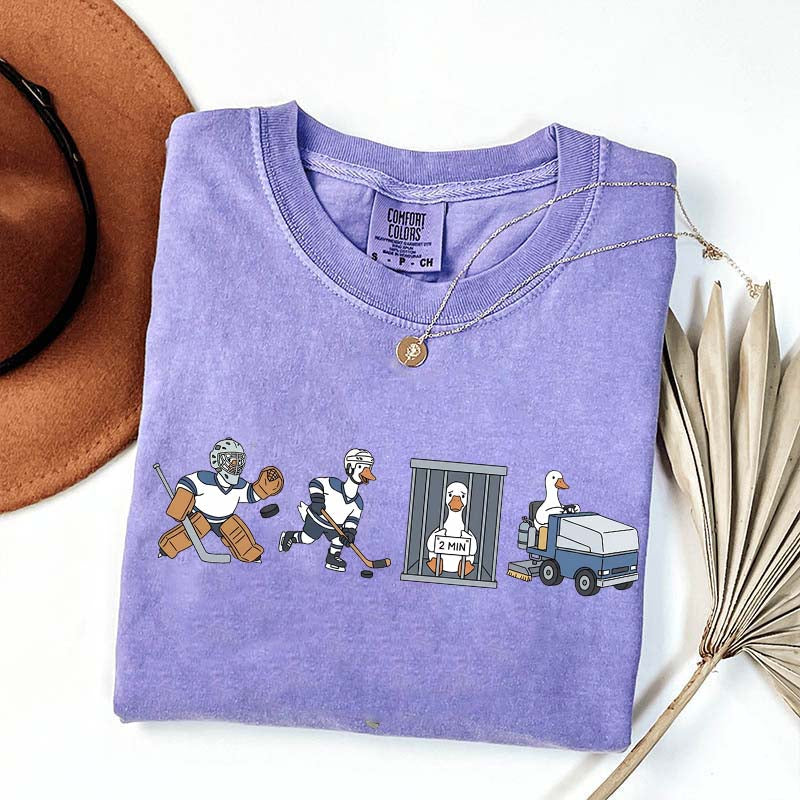 Goose Hockey Team Comfort Colors T-Shirt