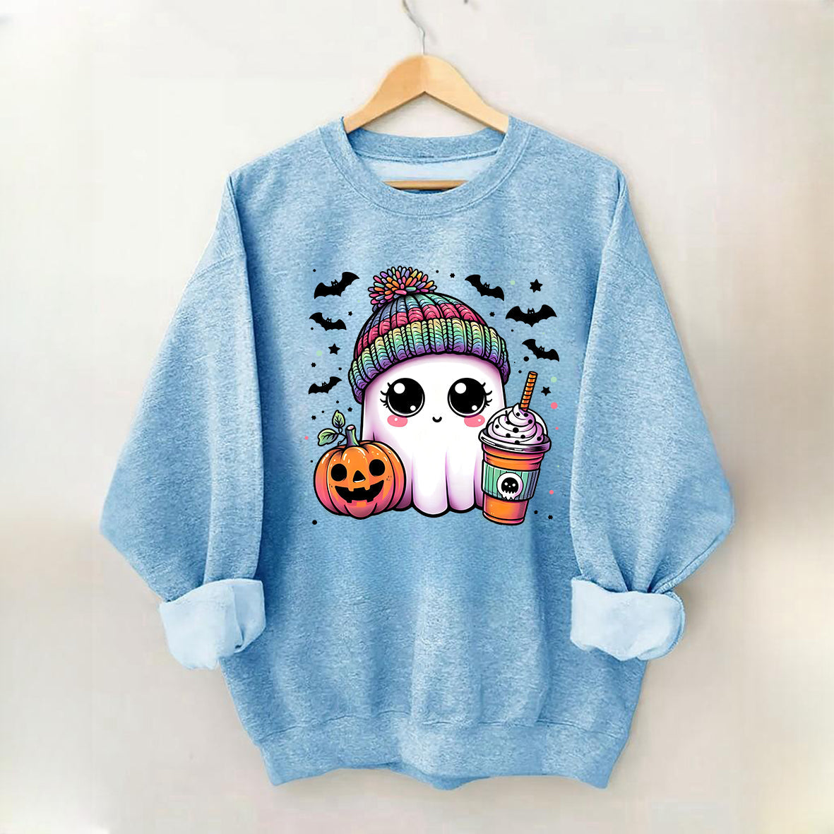 Cute Ghost Coffee Sweatshirt