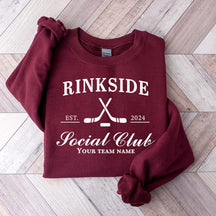 Personalized Hockey Mom Rinkside Social Club Sweatshirt