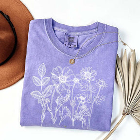 Boho Gardener Floral Botanical T-Shirt