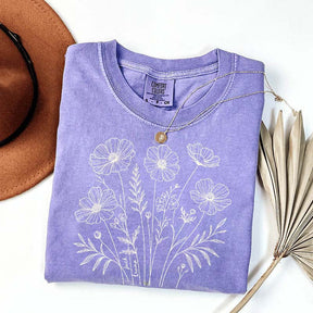 Comfort Color Flowers Lover GIfts T-Shirt