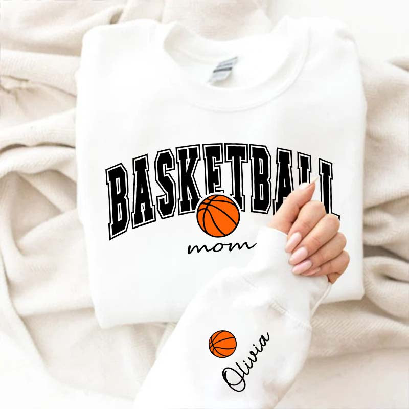Custom Basketball Mom Cute Sweatshirt