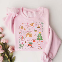 Doodle Christmas Liberal Values Political Protest Sweatshirt