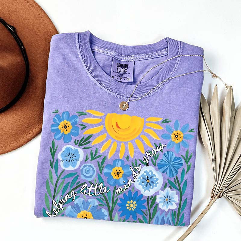 Helping Little Minds Grow Floral T-Shirt