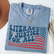 Literacy And Justice For All T-Shirt