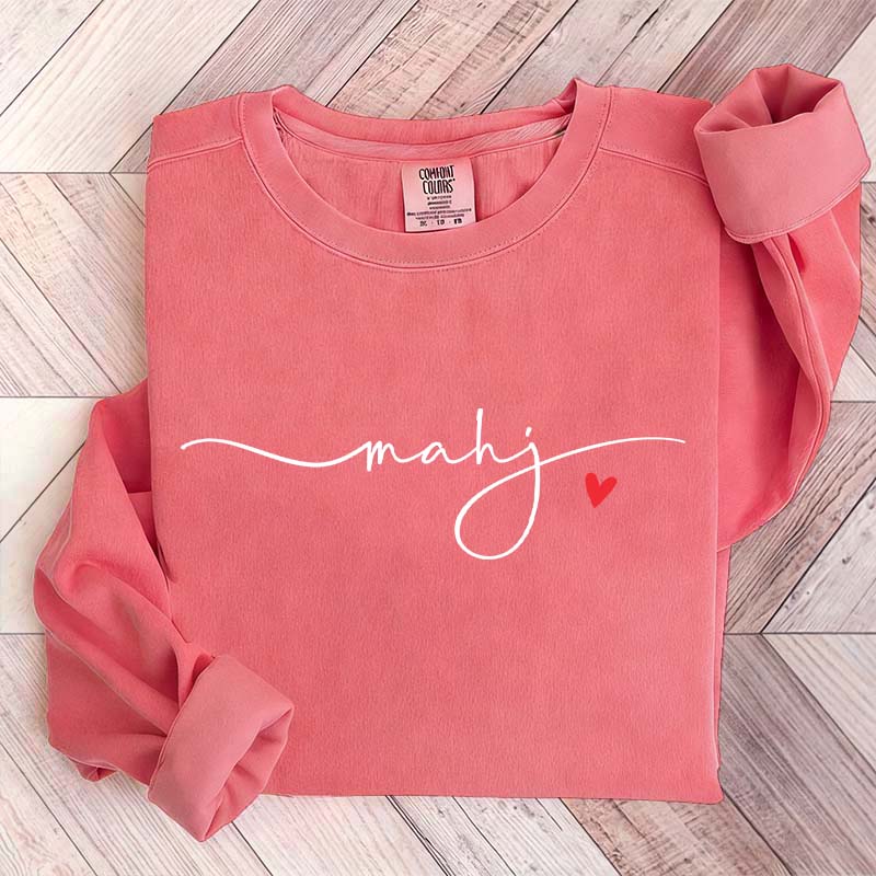 Mahj Heart Cute Sweatshirt