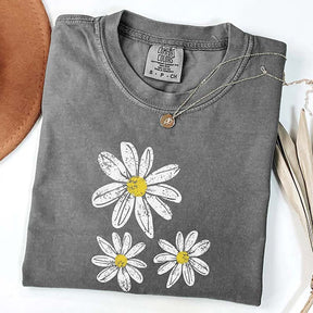 Boho Floral Comfort Colors Daisy T-Shirt