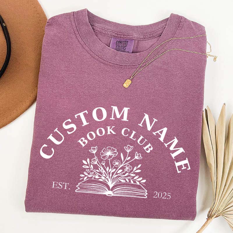 Personalized Book Club Name T-Shirt