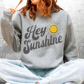 Retro 70s Style Hey Sunshine Sweatshirt