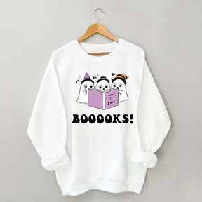 Booooks Color Halloween Sweatshirt