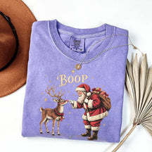 Vintage Santa Reindeer Christmas Boop T-Shirt