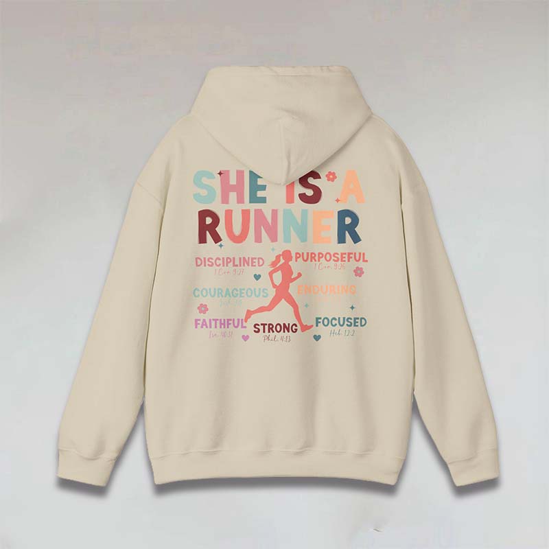 Half Marathon Running Religous Hoodie