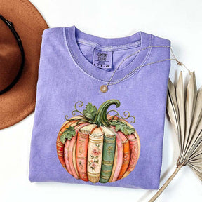 Comfort Colors Pumpkin Book Lover T-Shirt