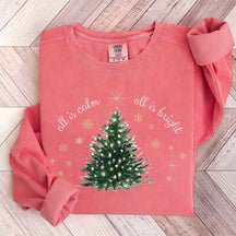 Minimal Chic Holiday Bright Christmas Tree Sweatshirt