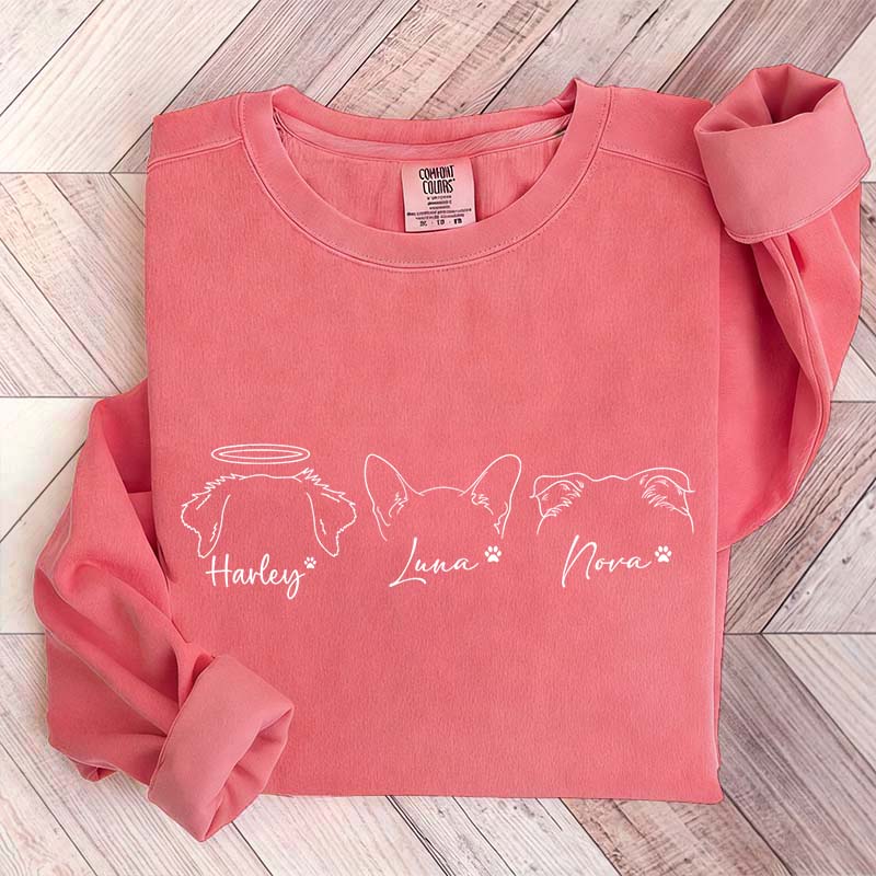 Custom Dog and Cat Ears Sweatshirt