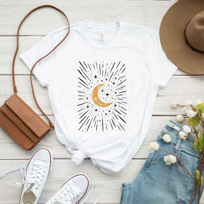 Comfort Colors Boho Moon Celestial T-Shirt