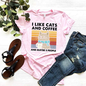 I Like Cats And Coffee T-Shirt