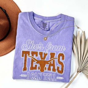 Comfort Colors She's From Texas T-Shirt