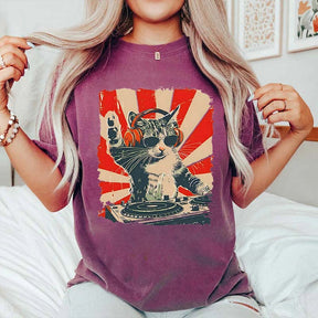 Cool DJ Cat T-Shirt