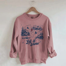 Let It Snow Skiing Sweatshirt