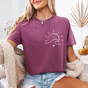 Minimalist Sun Waves T-Shirt