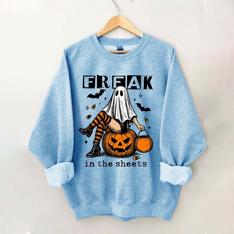 Funny Freak In The Sheets Ghost Girl Sweatshirt