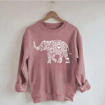 Elephant Floral Sweatshirt