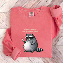 Sarcastic Raccoon Baby Reveal Sweatshirt