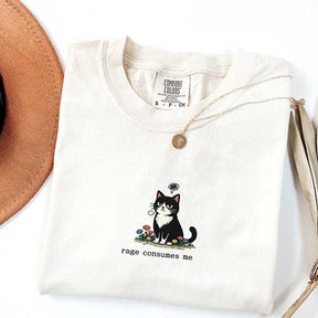Funny Cat Meme Floral T-Shirt
