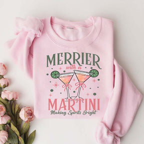 Merrier With A Martini Sweatshirt