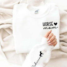 Custom Horse Rider Mom Sweatshirt