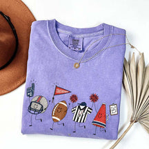Team Matching Football Doodle T-Shirt