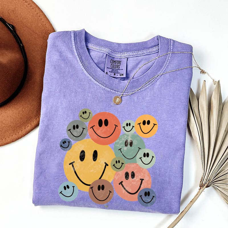 Retro Smiley Faces T-Shirt