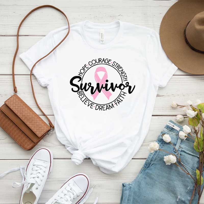 Cancer Survivor Ribbon T-Shirt