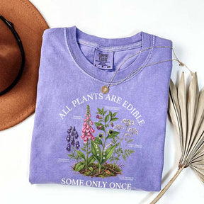 Dark Academia All Plants Are Edible Some Only Once Cute T-Shirt