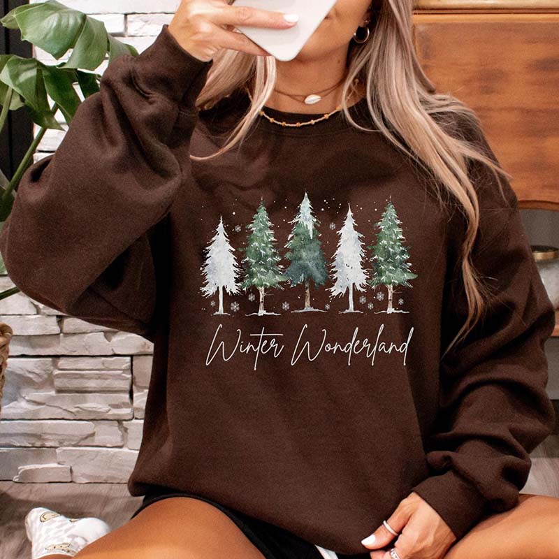 Winter Wonderland Pine Tree Sweatshirt