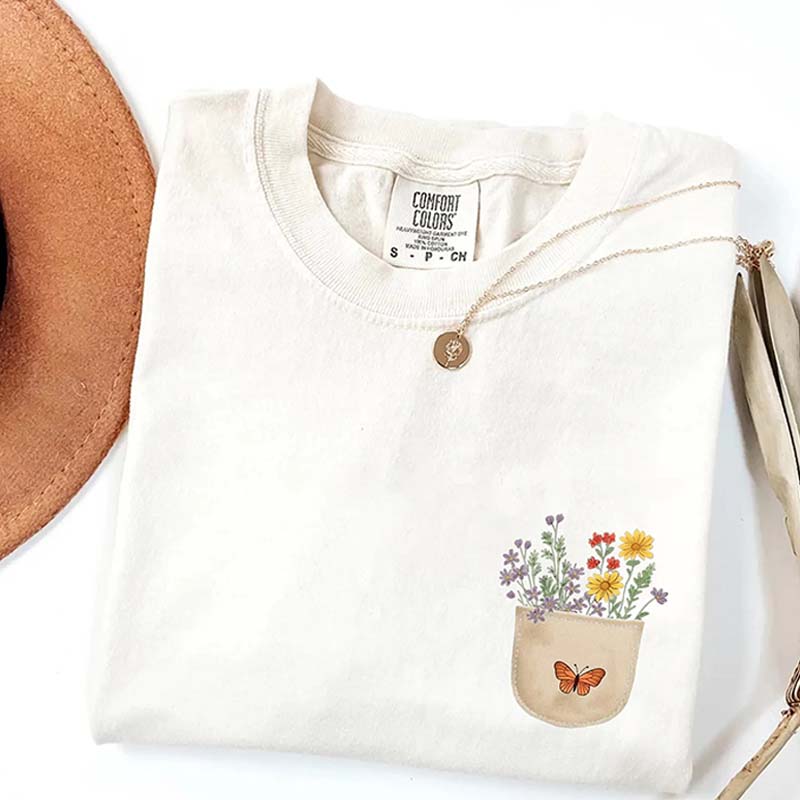 Wild Flowers Pocket T-Shirt