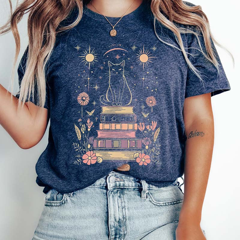 Retro Mystical Cat T-Shirt