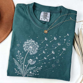 Dandelion Wildflower Comfort Colors T-Shirt